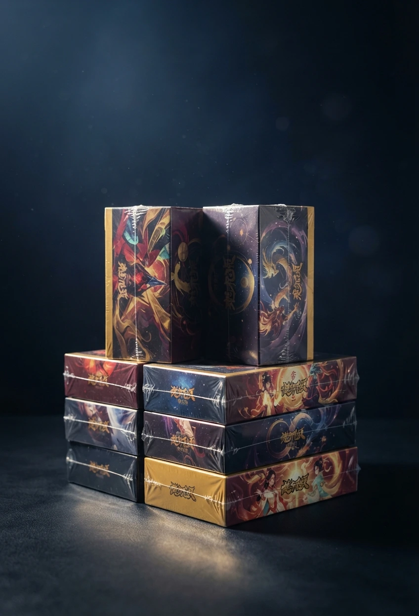 Sealed Simplified Chinese-style TCG product ready for collectors